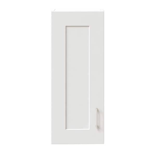 Home Decorators Collection Hawthorne 12 in. W x 6.75 in. D x 30 in. H Bathroom Storage Wall Cabinet in Linen White