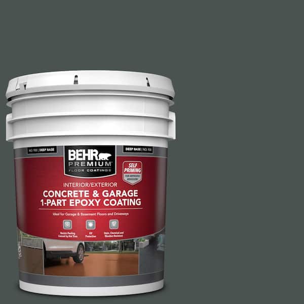 BEHR PREMIUM 5 gal. #PFC-70 Putting Green Self-Priming 1-Part Epoxy Satin Interior/Exterior Concrete and Garage Floor Paint