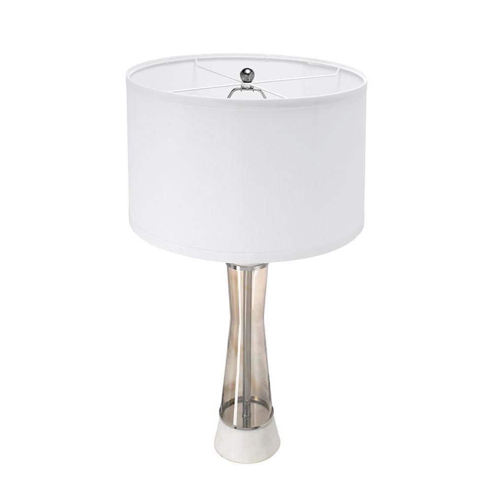 30.2 in. White Marble Modern Integrated LED Table Lamp for Living Room and Bedroom with White Metal Shade price history on PriceWatchPro