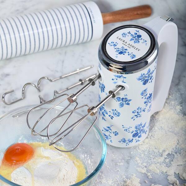 Laura Ashley VQ Bread Bin - China Rose Print, Stainless Steel, Lift-Top Lid