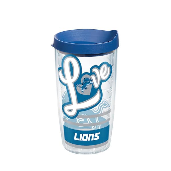 Detroit Lions Chrome Tumbler 24 oz Vacuum Insulated Beverage Cup