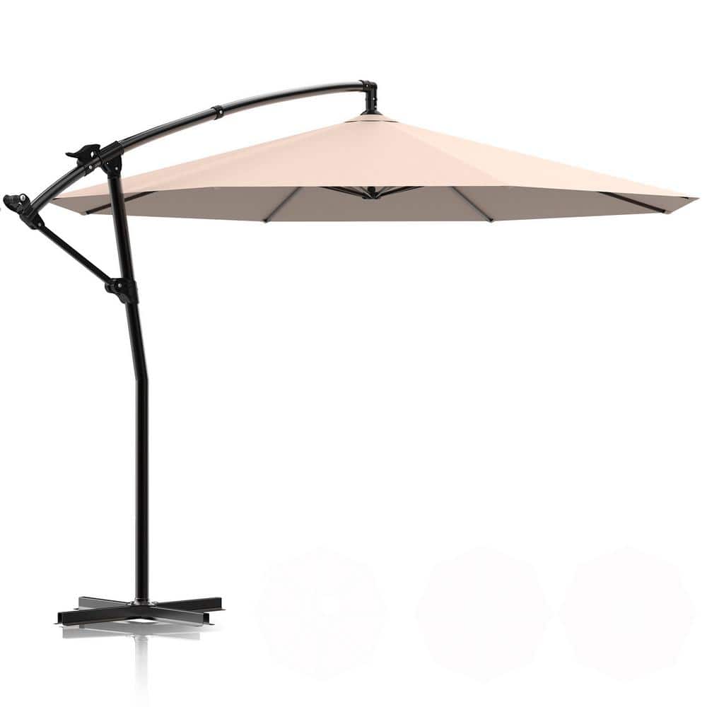 Wildaven 10FT Patio Offset Cantilever Umbrella, Large Outdoor Hanging