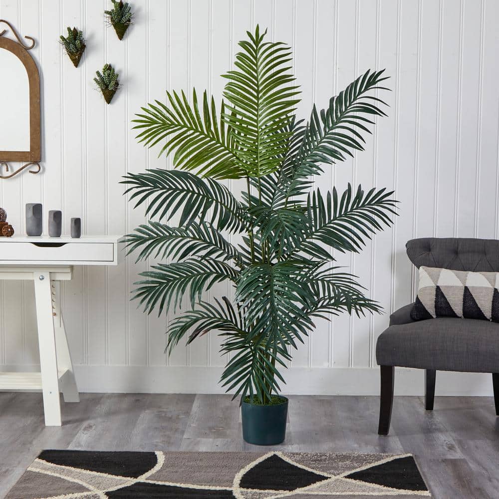 Tropical Elegance 6ft Silk Paradise Palm Potted Floor Plant
