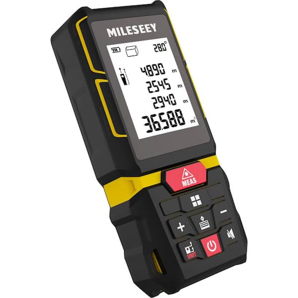 G7 330 ft. Laser Distance Measuring Tool, Diagonal Measuring Extension, Angle, 2mm Accuracy, Area, Volume, Pythagoras