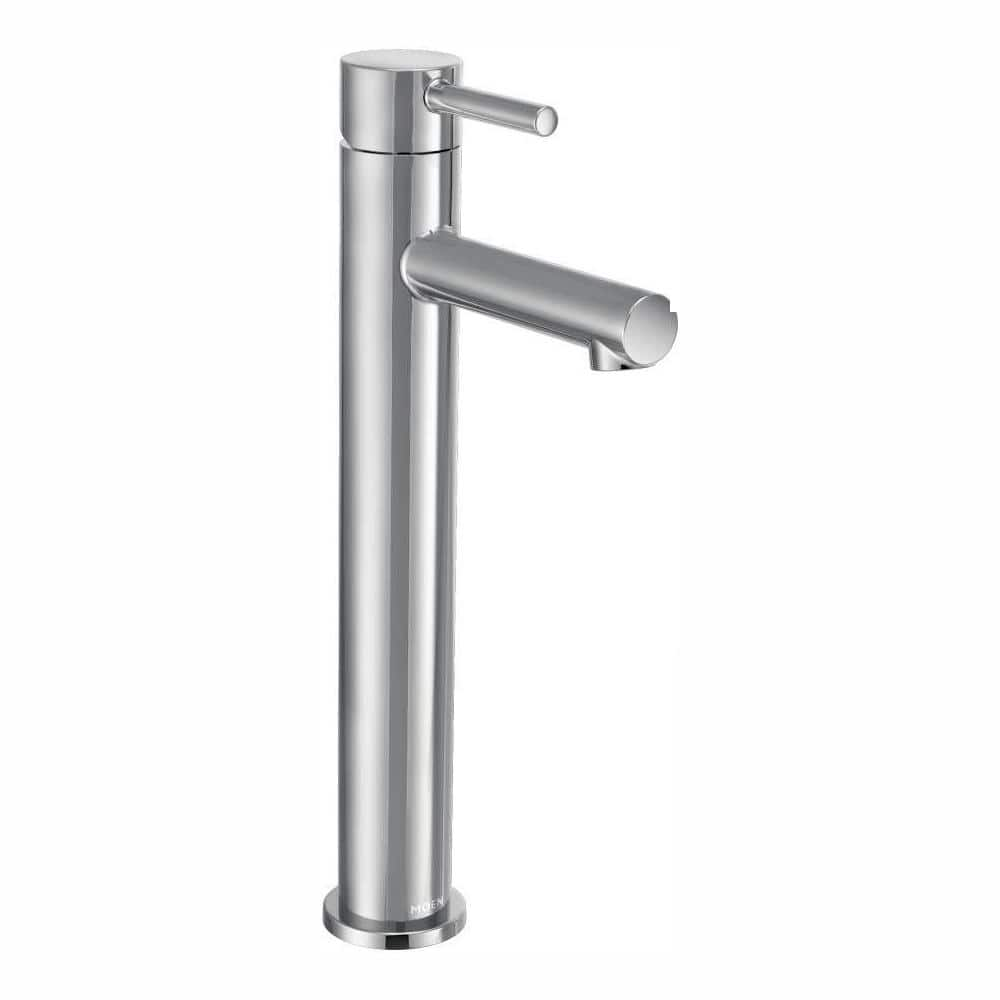 Moen Align Single Hole Single Handle Vessel Bathroom Faucet In Chrome 6192 The Home Depot