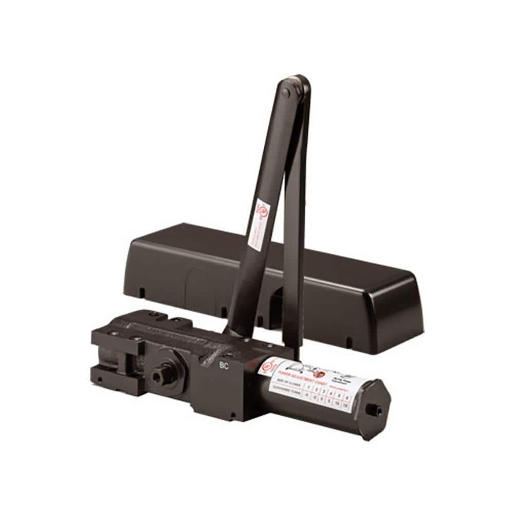 Lawrence Hardware LH302 Residential Door Closer – Factory Preset To #2, Light Duty Adjustable Doorcloser, Dark Bronze Finish, For Interior And Light Commercial Doors, No Parallel Arm Bracket