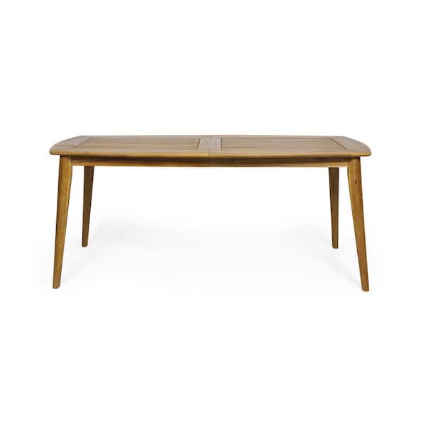 Tatayosi 71 in. Rustic Teak Wood Artesia Dining Table Rectangular Kitchen Table for 8 People
