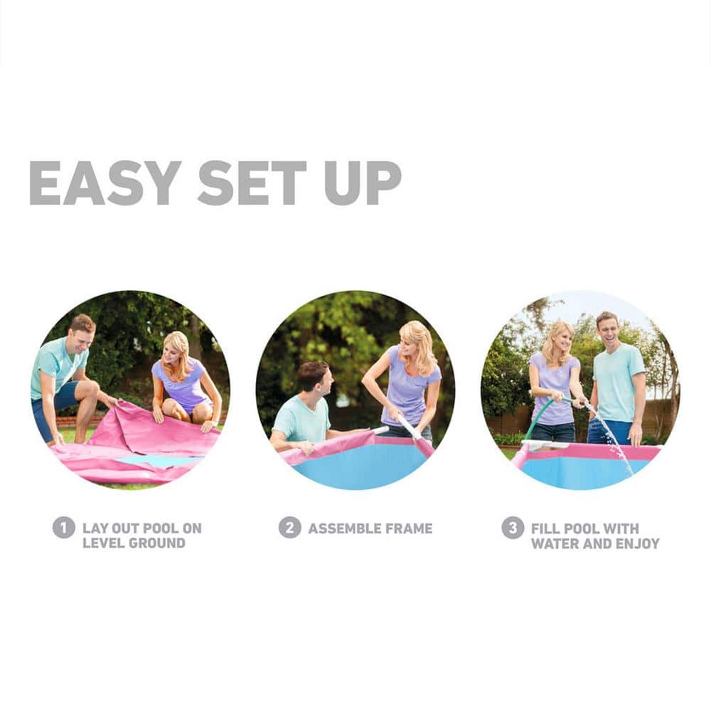 Intex Plastic Round Frame Set Pool 30'' H x 96'' W x 96'' L