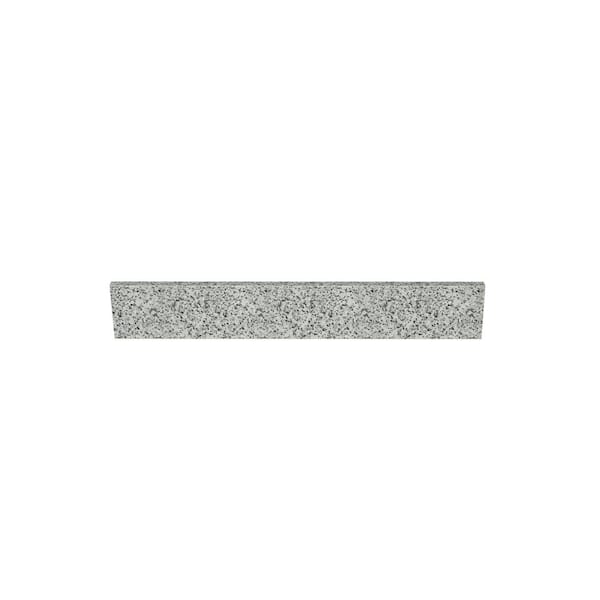 TJAmerican 31 in. W x 0.75 in. x 4 in. Grey Granite Bathroom Vanity Backsplash
