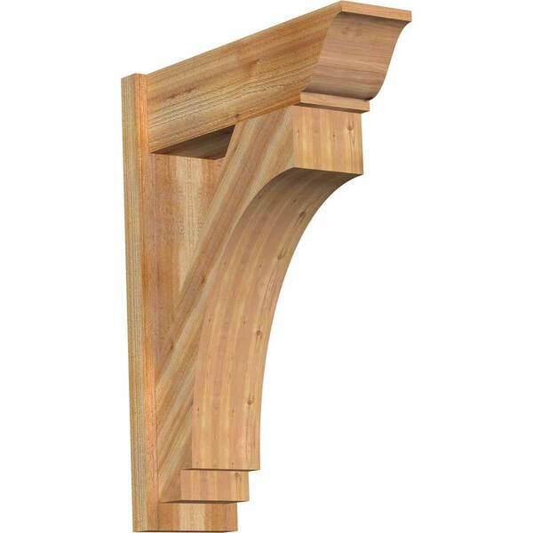 Ekena Millwork 8 in. x 34 in. x 26 in. Imperial Traditional Rough Sawn Western Red Cedar Outlooker