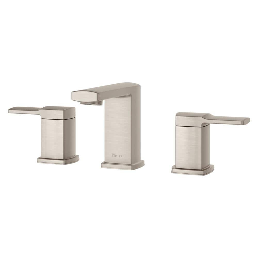 Pfister Deckard 8 In Widespread 2 Handle Bathroom Faucet In Brushed Nickel Lg49 Dapk The Home 5894