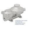 Flame King 2-Stage Propane RV Regulator With Rain Cover - Gray - G2R150B