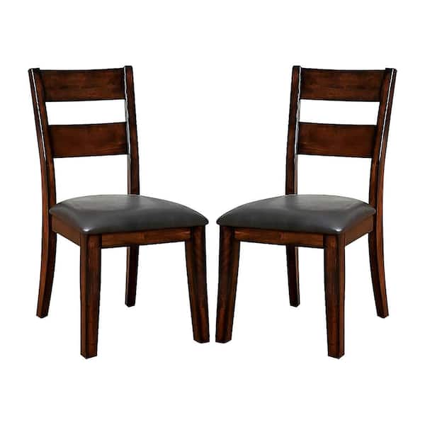Dark Cherry Dining Side Chairs (Set of 2)