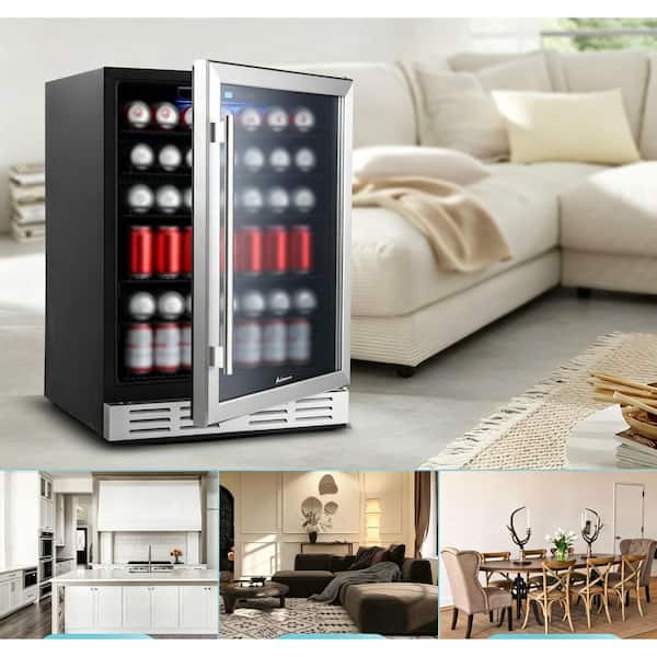 Kalamera 24 in. Built-in Single Zone Beverage Refrigerator with
