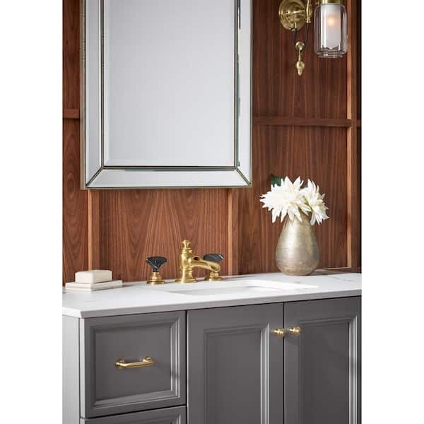 KOHLER Artifacts T-Handle Bathroom Sink Faucet Handles in Vibrant French Gold