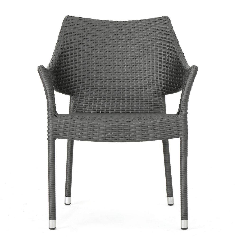 Rattan Outdoor Lounge Chair with Grey (1-Pack) for Backyard, Poolside, Garden price history on PriceWatchPro