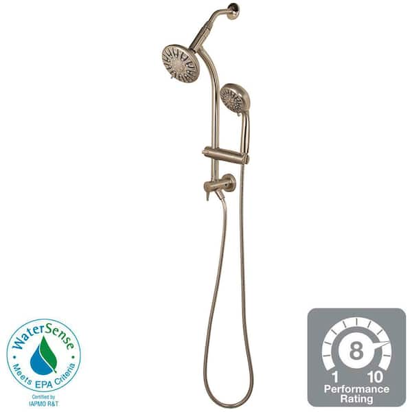 Glacier Bay 8654252hc Wall Bar Combo Handheld Shower Showerhead Brushed Nickel J for sale online 