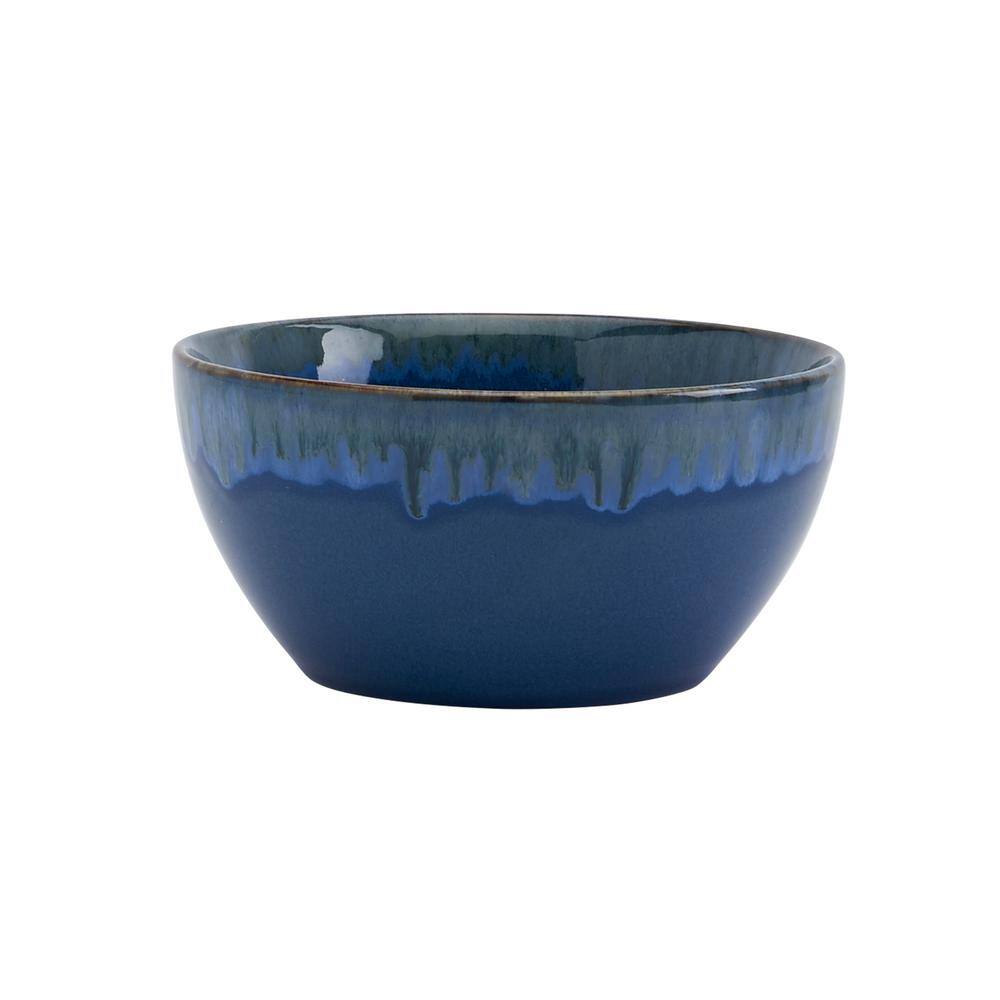 12-Piece Multicolor Ceramic Dinnerware Set with Reactive Glaze