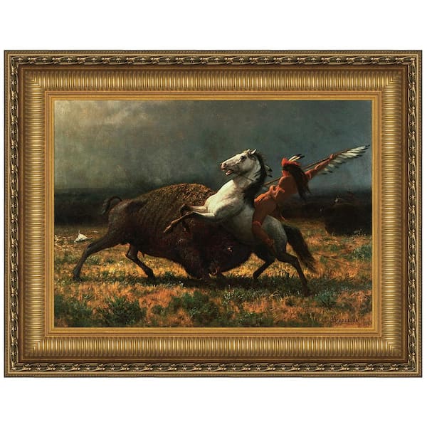 Design Toscano The Last of the Buffalo, 1888 by Albert Bierstadt Framed ...