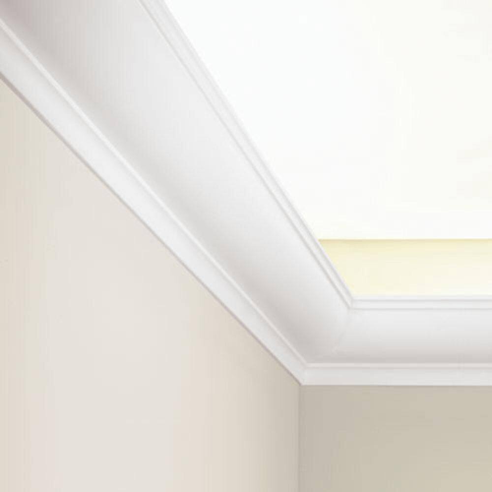 78-Inch Primed White Polyurethane Crown Moulding