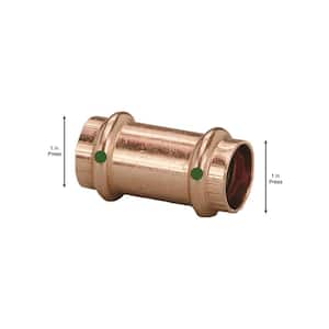 ProPress 1 in. Press Copper Coupling No Stop