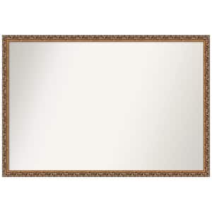Antique Bronze 38 in. x 26 in. Non-Beveled Classic Rectangle Wood Framed Wall Mirror