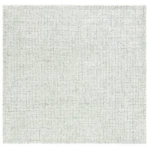 Abstract Ivory/Green 8 ft. x 8 ft. Geometric Gradient Square Area Rug