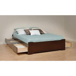 Fremont Brown Wood Frame Full Platform Bed