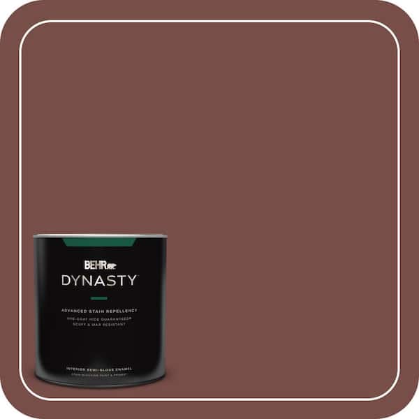 BEHR DYNASTY 1 qt. #170F-7 Leather Bound Semi-Gloss Enamel Interior Stain-Blocking Paint and Primer