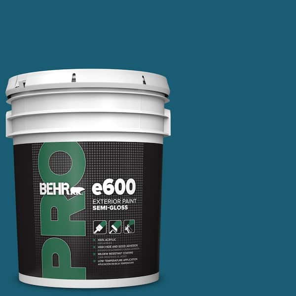 BEHR PRO 5 gal. #540D-7 Deep Blue Sea Semi-Gloss Exterior Paint