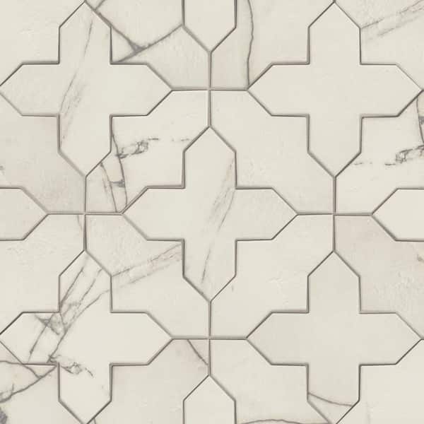Merola Tile Istanbul Templar Shield Day with Day Cross 8-3/8 in. x