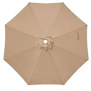 Tan Large Octagon Patio Umbrella Replacement Canopy Top Cover
