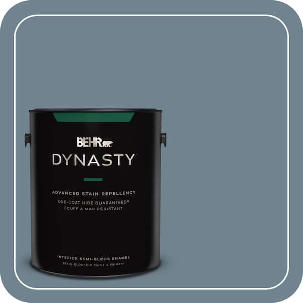 BEHR DYNASTY 1 gal. #PPF-37 Rocky Creek Semi-Gloss Enamel Interior Stain-Blocking Paint & Primer