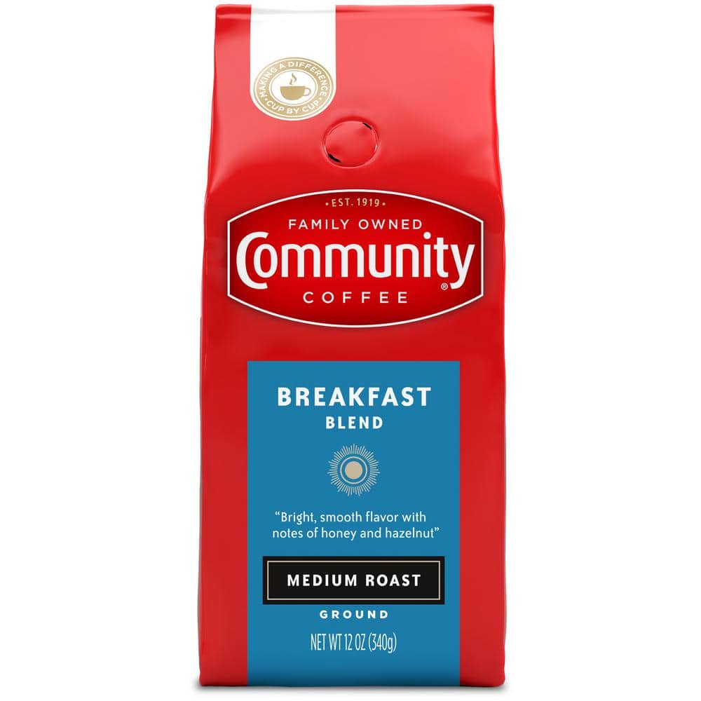 72 oz Medium Roast Breakfast Blend Ground Coffee Pack