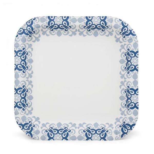 Amscan Square Paper Plates - Caribbean Blue, 7 Inch, 20 Count Pack For Parties - View #10