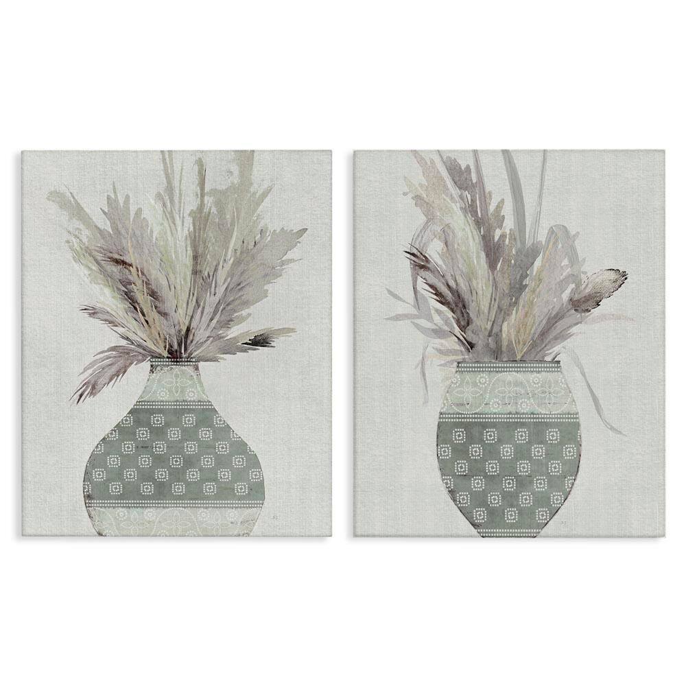 Boho Rustic Plant Vases by Susan Jill 2-Pieces Unframed Nature Graphic Art Print 30 in. x 24 in. price history on PriceWatchPro