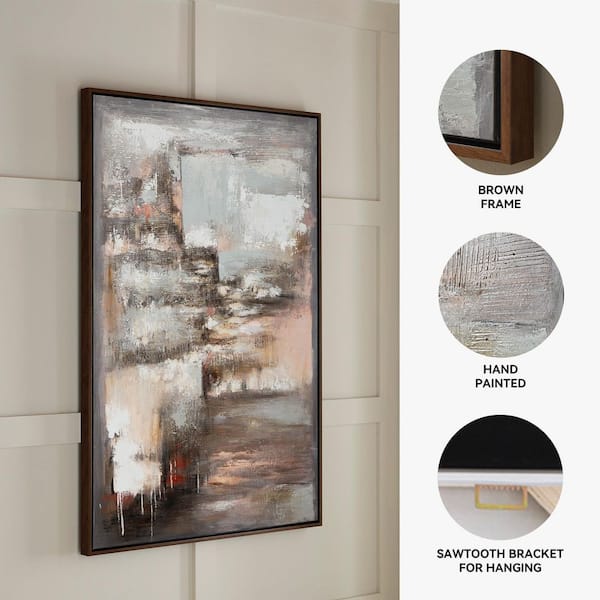 Signature DESIGN BY ASHLEY Floymour Framed Abstract Art Print 56