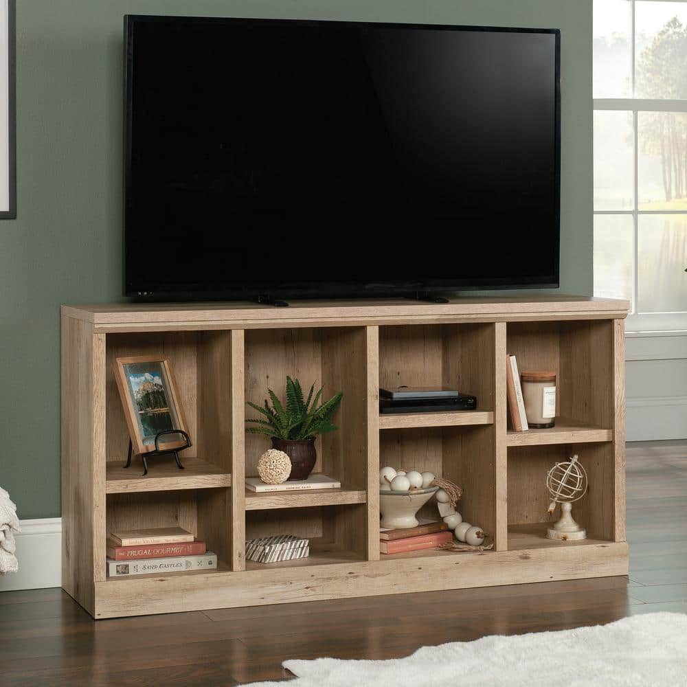 Prime Oak 59'' Rustic TV Console with Adjustable Shelves