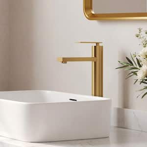 EVERSTEIN 12 in. Height Single Handle Single Hole Bathroom Faucet