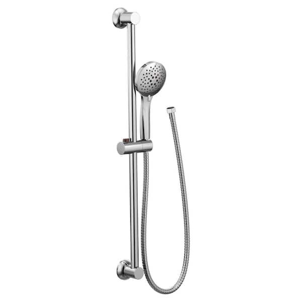 MOEN 5-Spray 30 in. Eco-Performance Wall Bar with Handheld Shower in ...