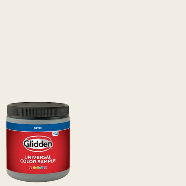 Glidden 8 oz. PPG1015-1 Vanilla Milkshake Satin Interior Paint Sample
