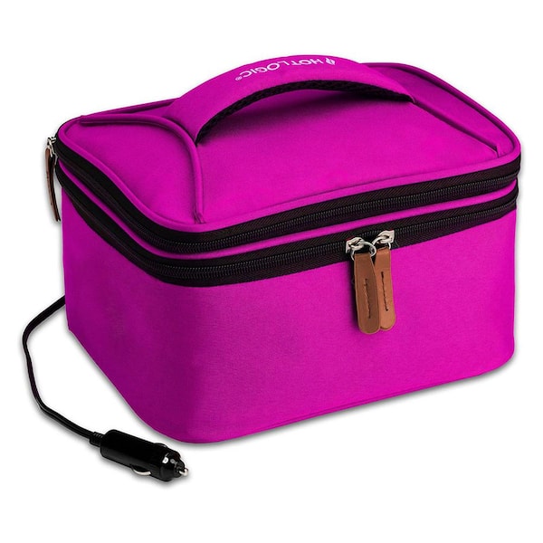 Hot Logic 120-Volt Plugin Pink Food Warming Lunch Bag Tote Plus