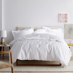 Company Cotton White Cotton Percale Full Fitted Sheet