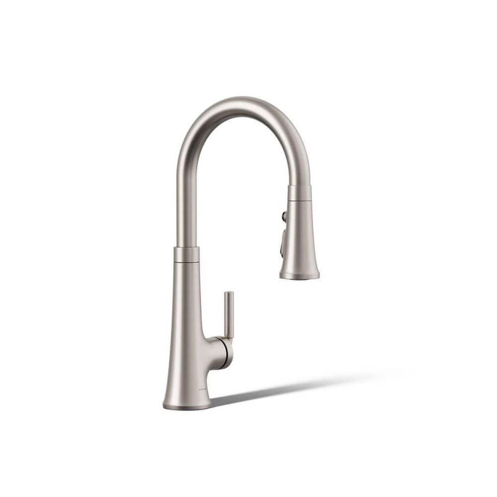 Tone Single Handle Pull Down Sprayer Kitchen Faucet in Vibrant Stainless price history on PriceWatchPro