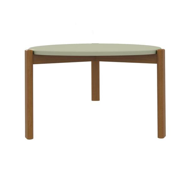 Manhattan Comfort Mid-Century Modern Gales Coffee Table with Solid Wood Legs in Pistachio Green Manhattan Comfort Mid-Century Modern Gales Coffee Table with Solid Wood Legs in Pistachio Green