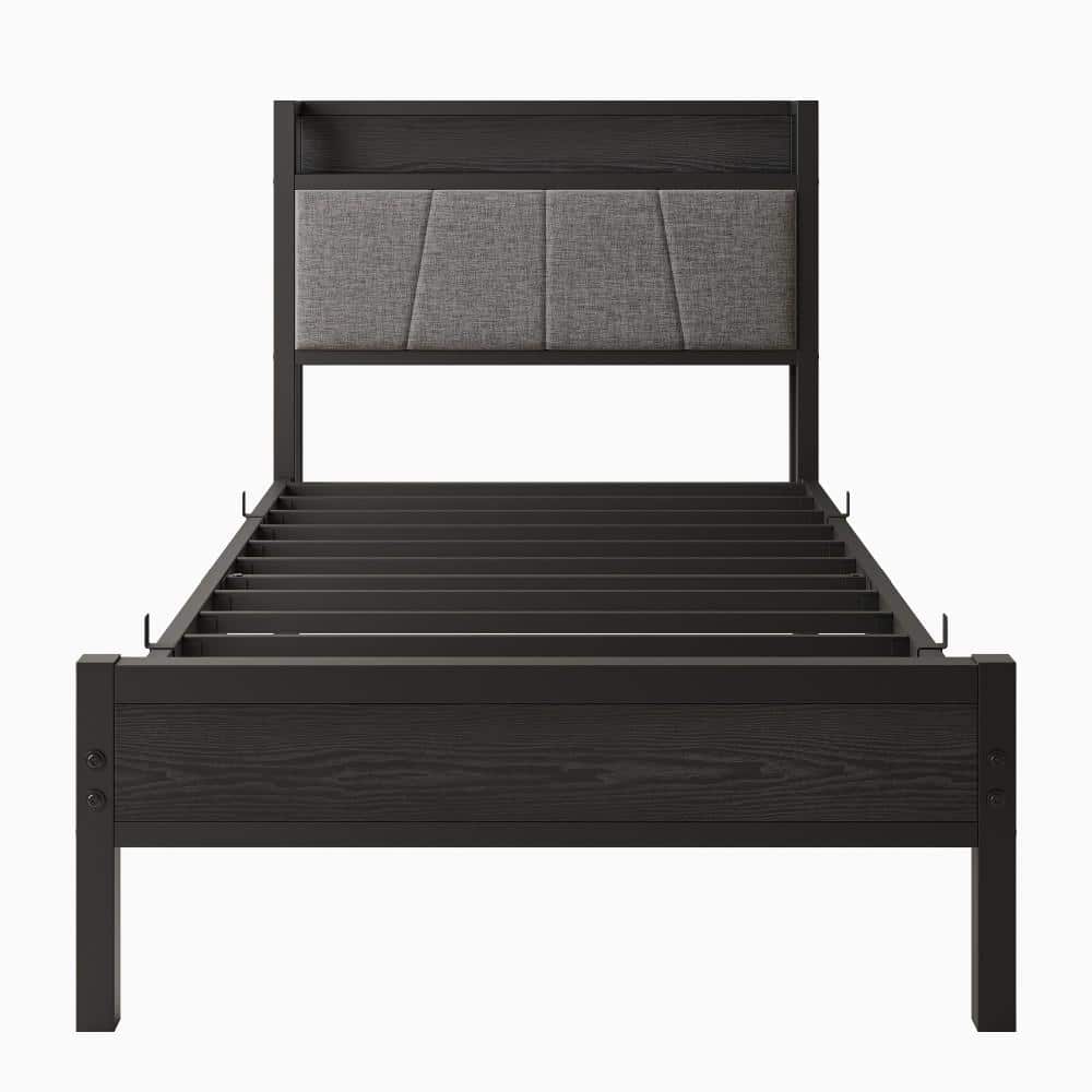 Baxton Studio Zinnia Vintage Industrial Black Finished Metal Queen Size Platform Bed Baxton Studio Zinnia Vintage Industrial Black Finished Metal Queen Size Platform Bed