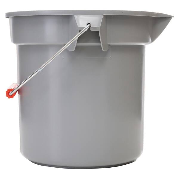 Rubbermaid Commercial Products Brute 14 Qt. Grey Round Bucket