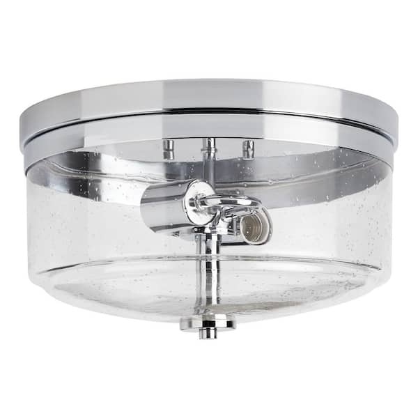 Bankloft 6-Light Semi-Flush-Mount Drum Light - Polished Nickel