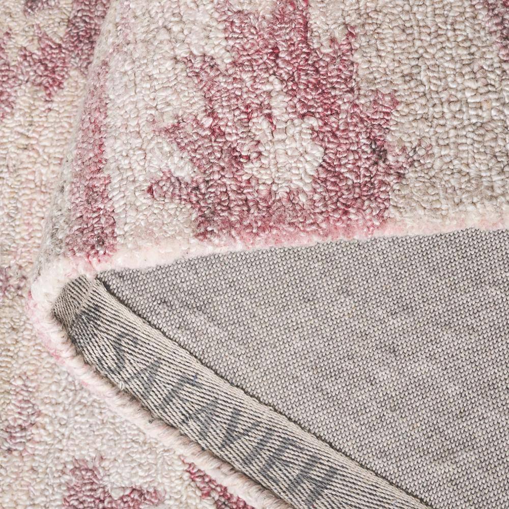 Hand-Tufted Light Pink Wool and Synthetic 3' x 5' Area Rug
