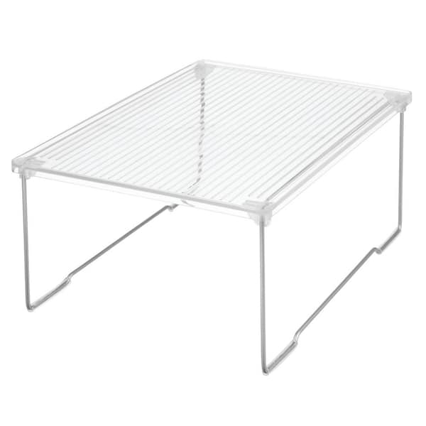 iDesign Bath Freestanding 16 in. Stacking Shelf Clear